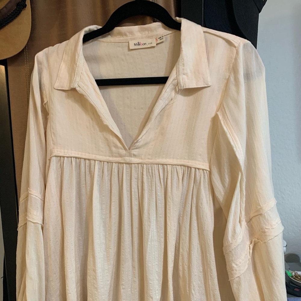 Tan Blouse